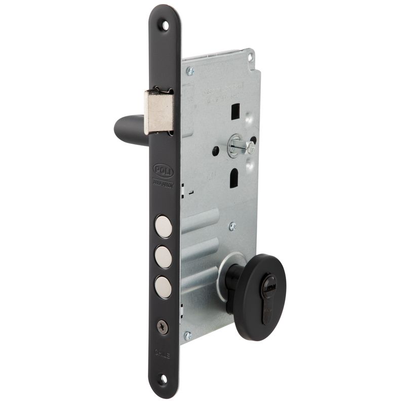 Cerradura Embutida Toscana Black B60 Poli Acceso 1/2-1