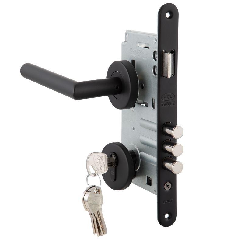 Cerradura Embutida Toscana Black B60 Poli Acceso 1/2-2