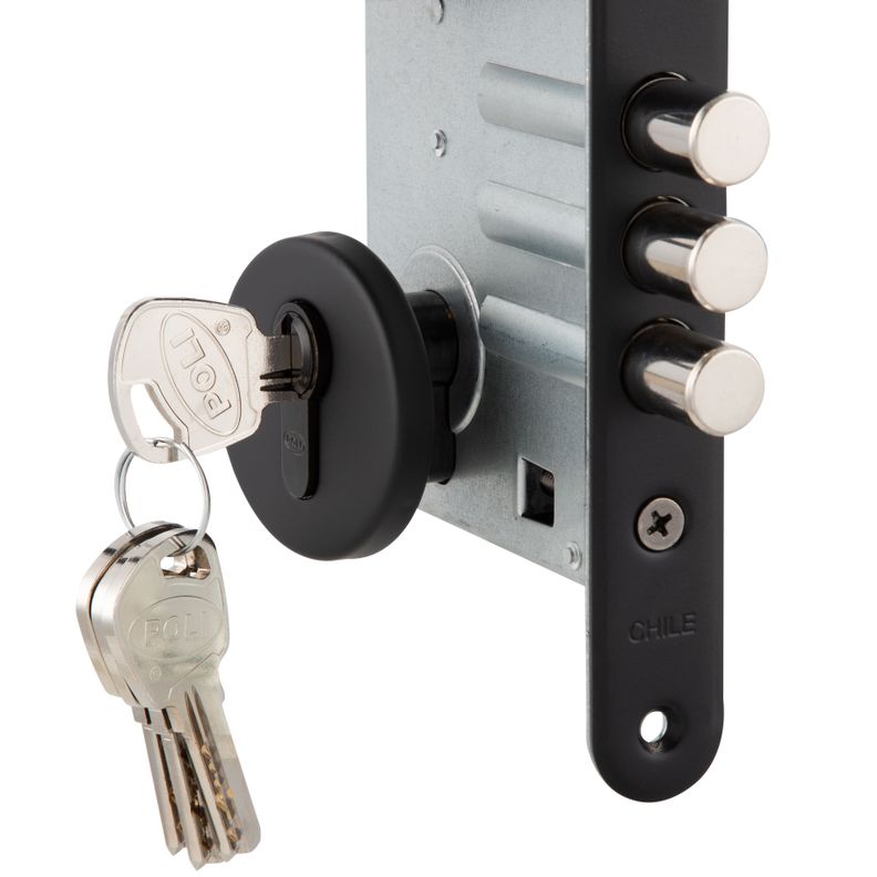 Cerradura Embutida Toscana Black B60 Poli Acceso 1/2-4