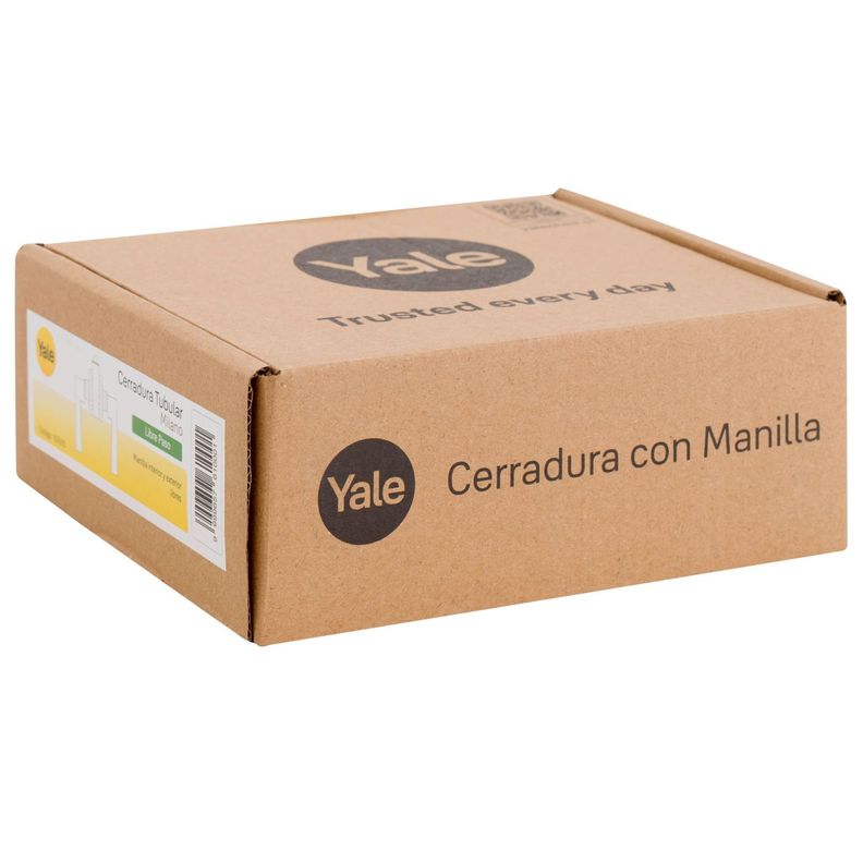 Cerradura Tubular Yale Milano Libre Paso Níquel-5