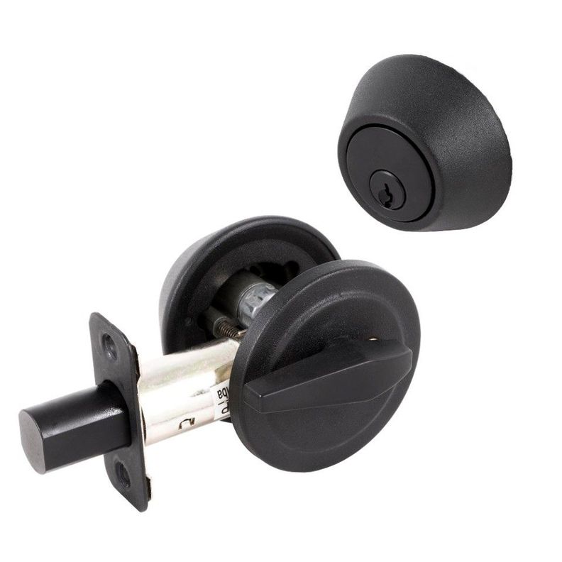 Cerrojo Auxiliar Yale Llave/Perilla Negro-0