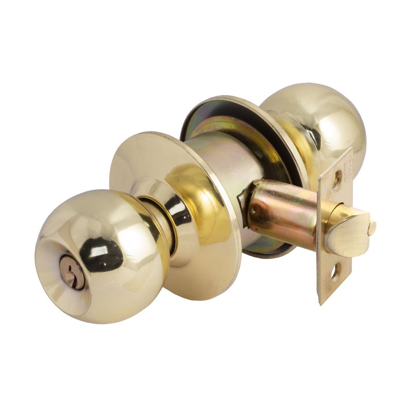Cerradura Cilíndrica Poli Pomo Sfera 11000 Acceso Bronce-2