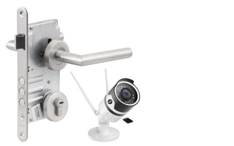 Pack Camara Yale WiFi + Cerradura Embutir Toscana B60 Acceso-0
