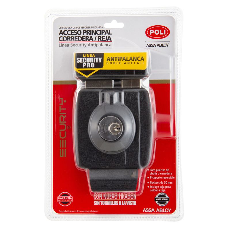 Cerradura Sobreponer Poli Security Pro Antipalanca-8