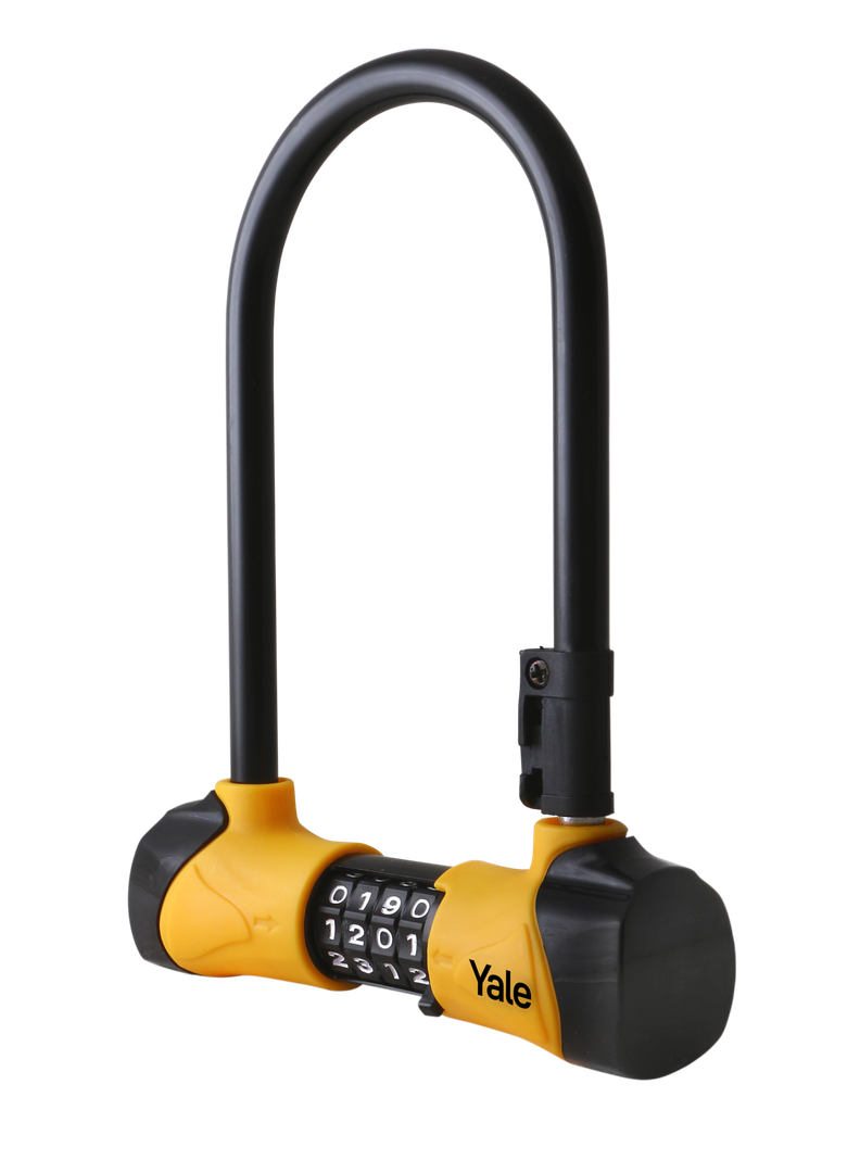 Candado Yale Bicicleta U-Lock 24cm Combinación Negro-1
