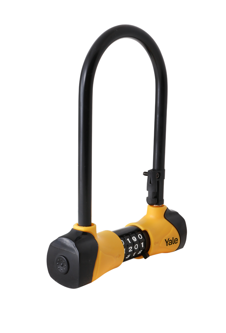Candado Yale Bicicleta U-Lock 24cm Combinación Negro-2