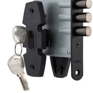 Cerradura Embutida Nórdica Oval B60 Acceso 1/2 Negro-5