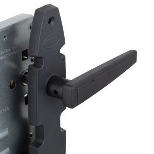 Cerradura Embutida Nórdica Oval B60 Acceso 1/2 Negro-6