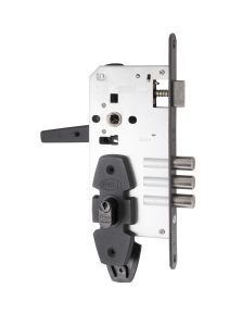 Cerradura Embutida Nórdica Oval B60 Acceso 1/2 Negro-7