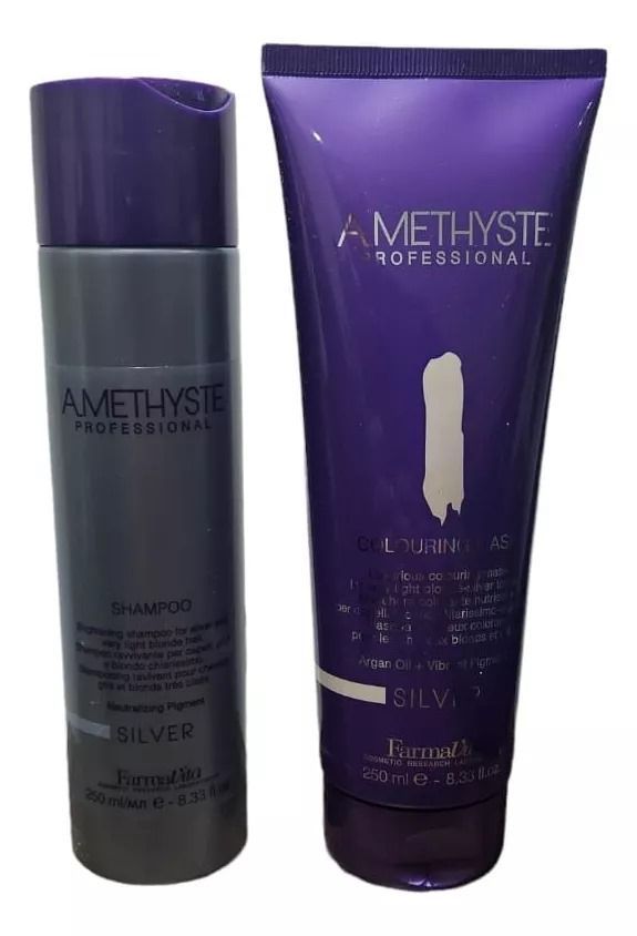 pack Amethyste Professional Silver 250 ml shampoo y acondicionador-0
