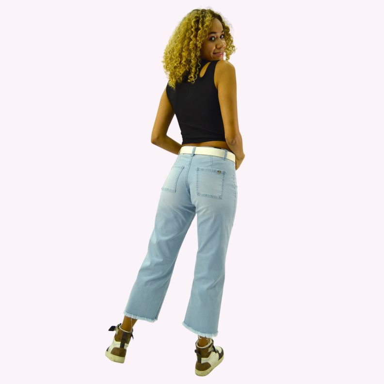 Jeans Cropped T.A. Push Up Dremel Azul -2