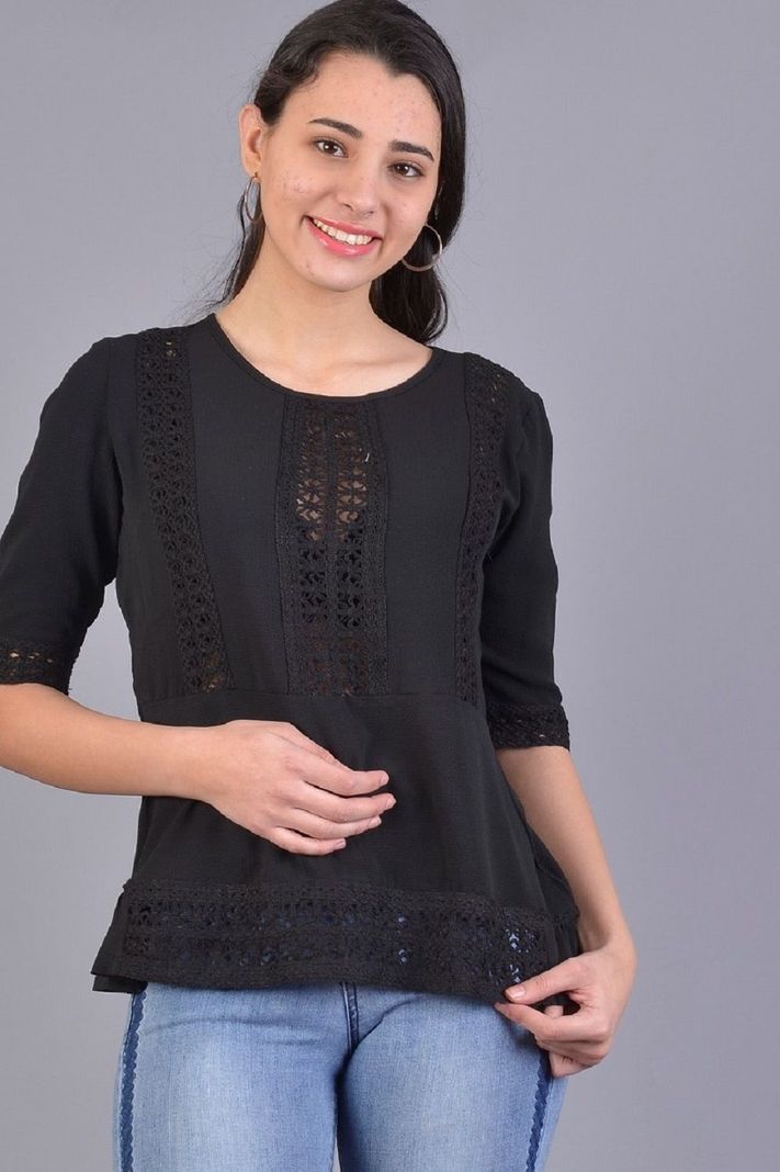 Bluson crochet negro-0