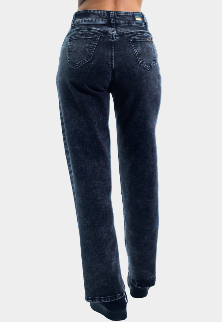Jeans Wide Leg Gravillado Gris Tentation-2