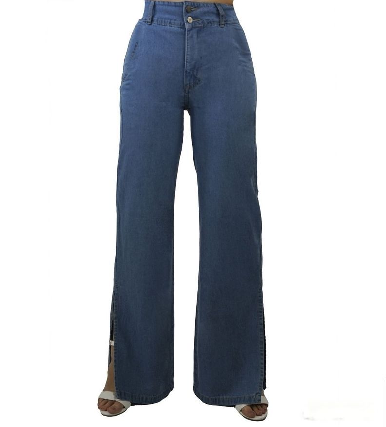 Jeans palazzo tiro alto push up-1