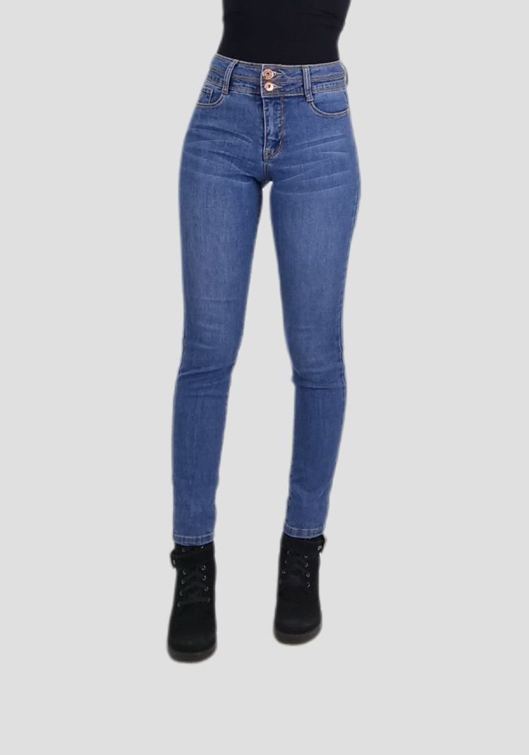 Jeans skinny pitillo t.alto light blue-0