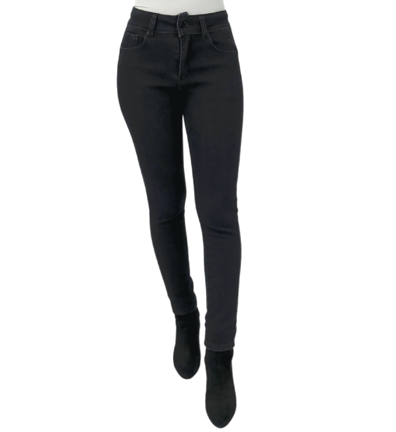 JEANS CON PIEL SKINNY T.A. PUSH UP BLACK-0