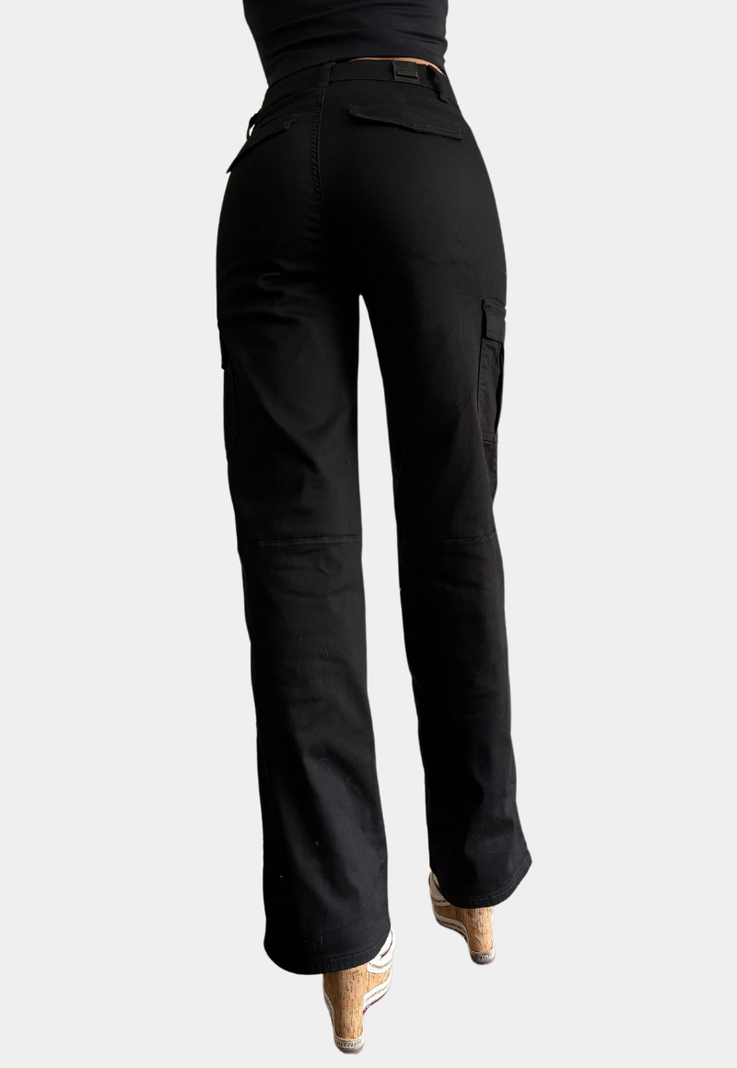Pantalon Cargo Tiro Alto Push Up Black Tentation-2