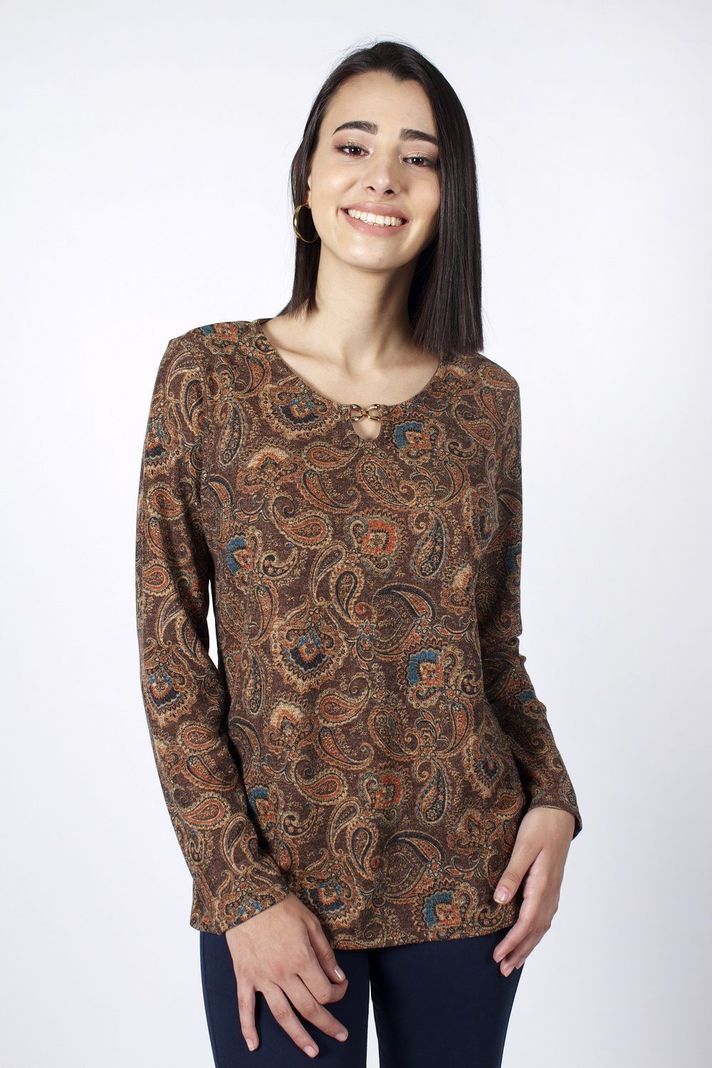 Polera hachi calabaza café-0