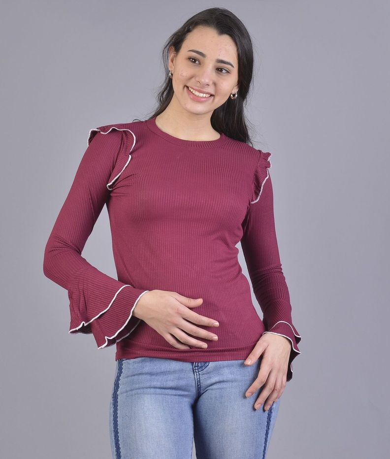 Polera vuelos guinda-0