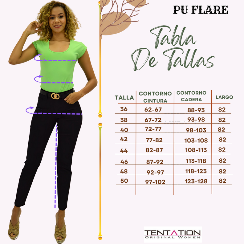 Pantalon P.U. Flare Black Tentation-4