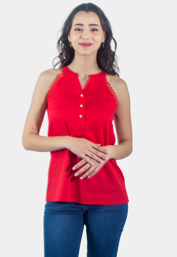 Bluson S/M Broderie Rojo Tentation -0