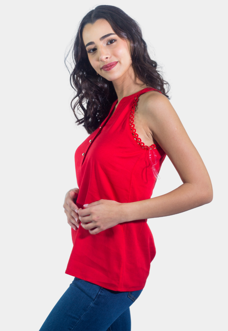 Bluson S/M Broderie Rojo Tentation -1