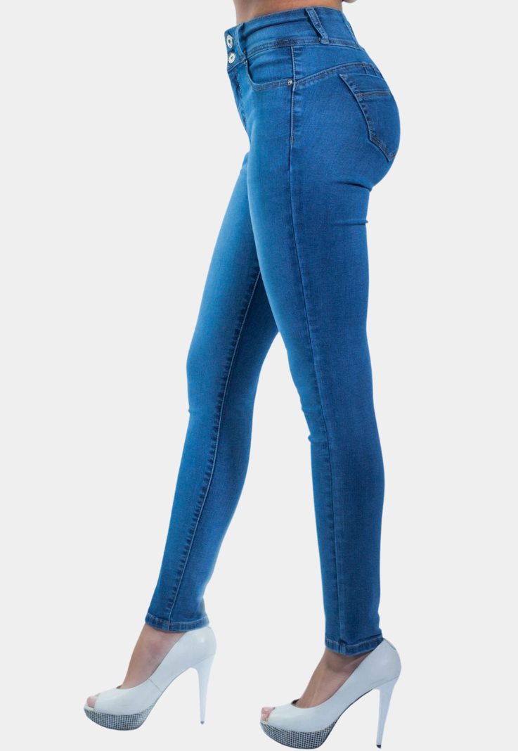 Jeans Pitillo Focalizado Azul  T.A. Push Up Tentation-1