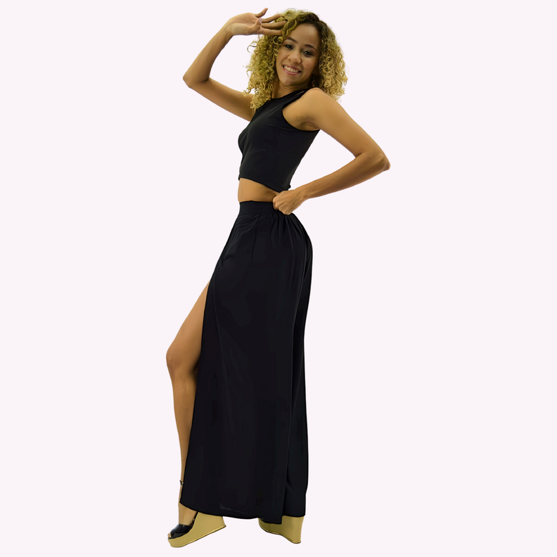 Pantalon Palazzo Tencel Viscosa-1