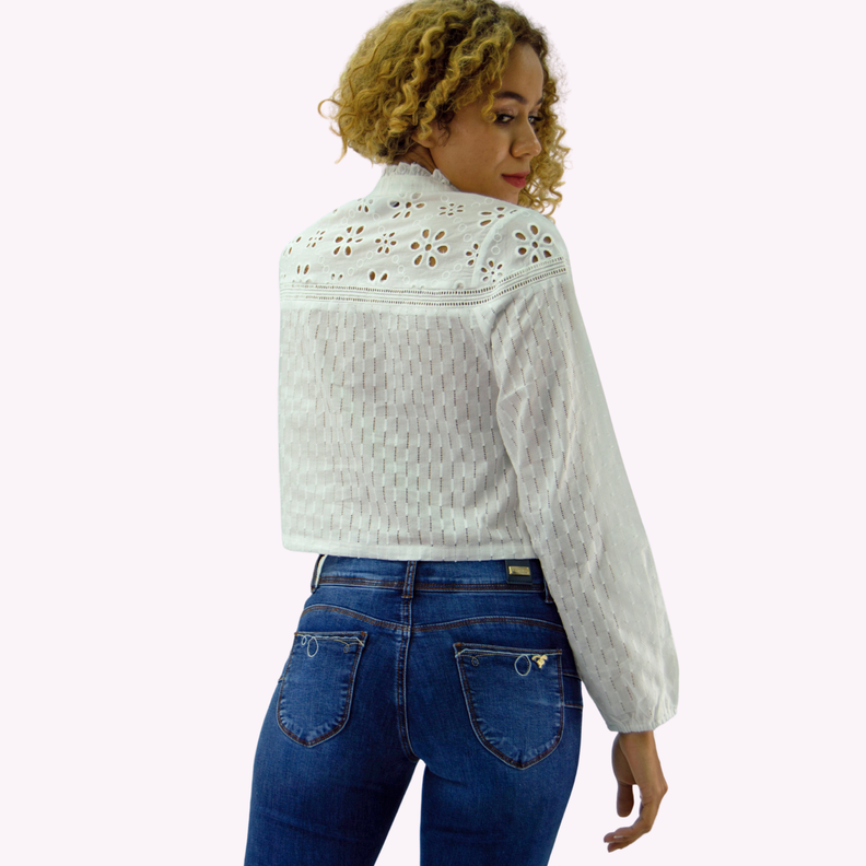 Blusa Broderie Blanca Tentation-2