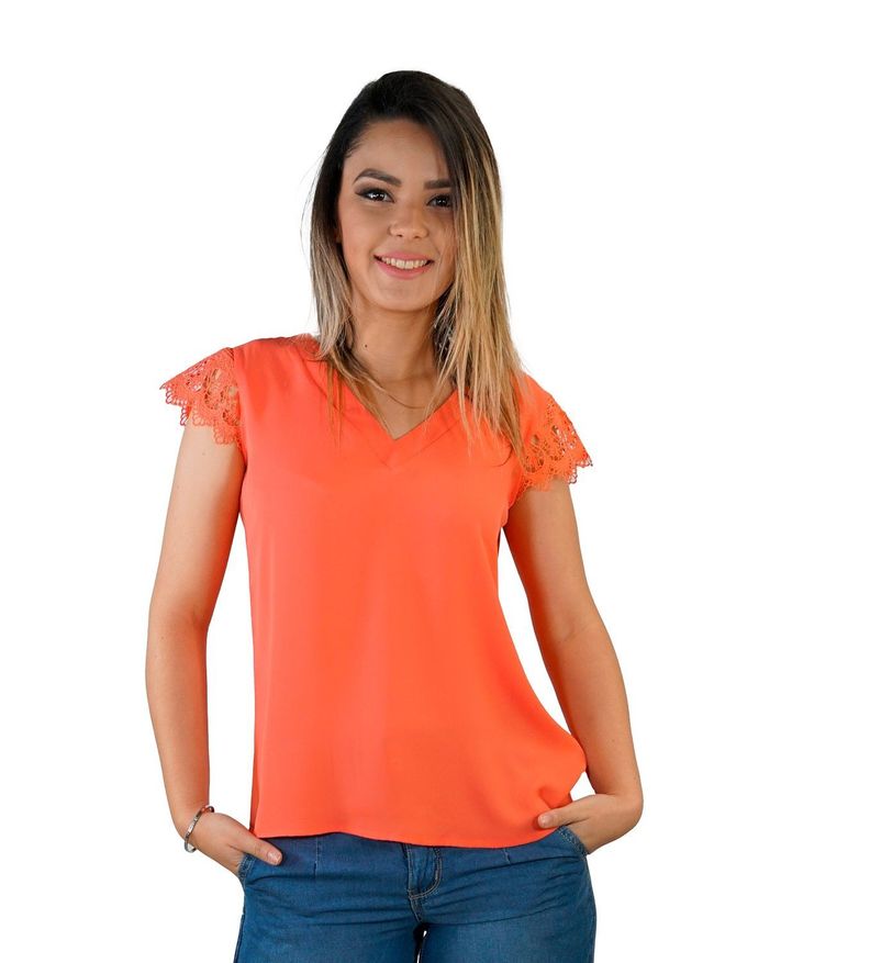 Polera encaje