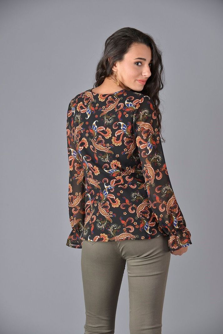 Bluson estampado amarra negro-1