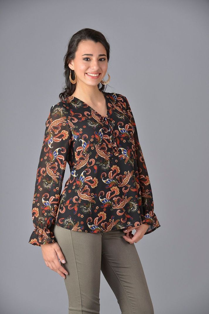 Bluson estampado amarra negro-2