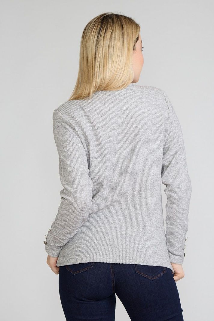 Polera Boton Hombro Gris Tentation-2