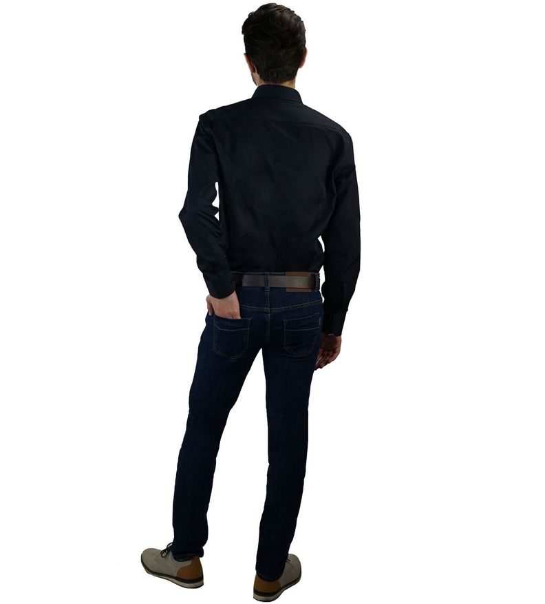 Jeans tiro medio-alto semi pitillo dark blue-1