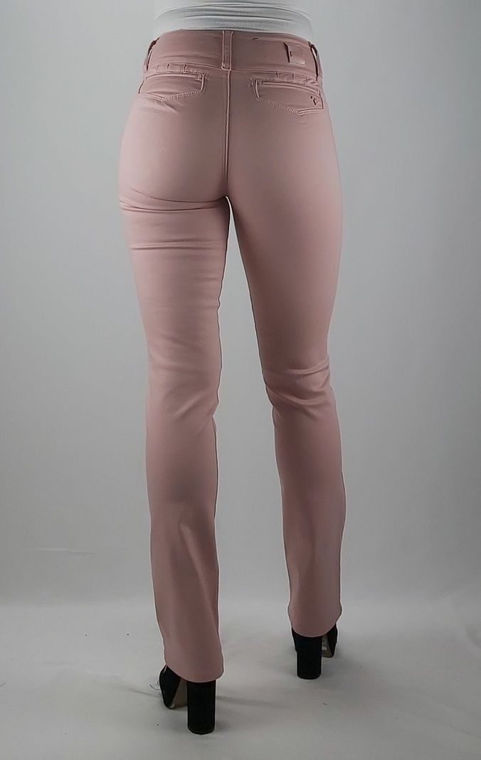 Pantalon gab. Tiro alto recto palo rosa-1