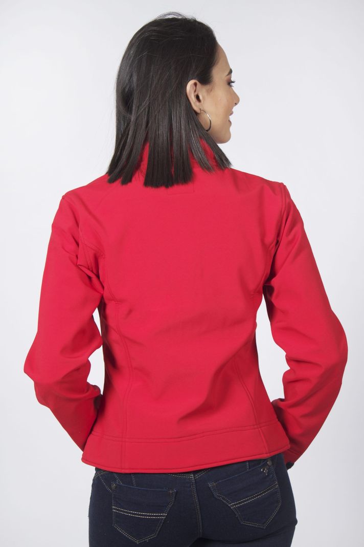 Softshel dama clasica rojo-2
