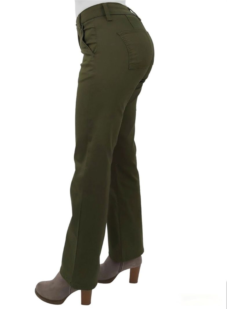 Pantalon Gabardina Cargo Verde-2