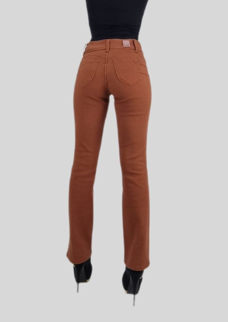 Jeans recto t.alto marron-2