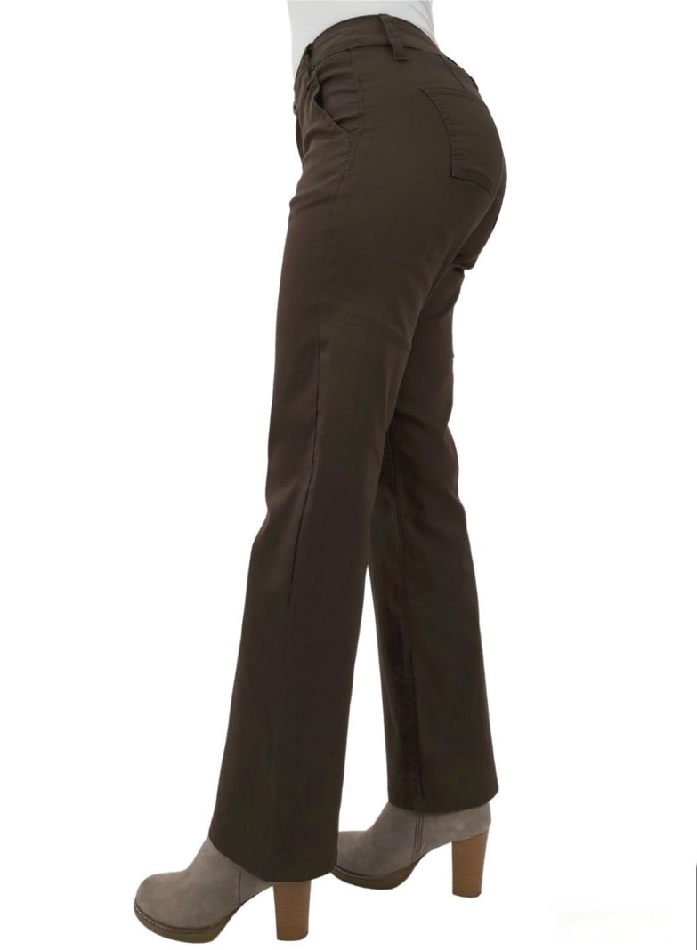 Pantalon Gabardina Cargo Café-2