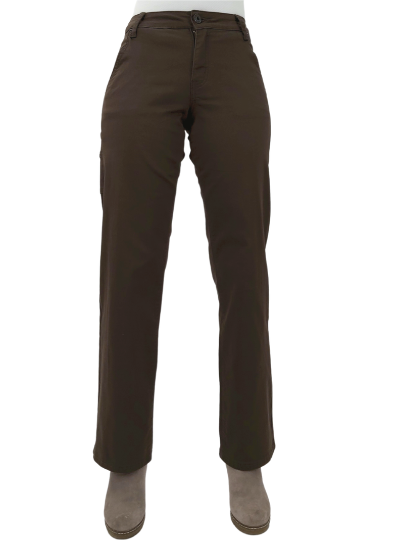 Pantalon Gabardina Cargo Café-0