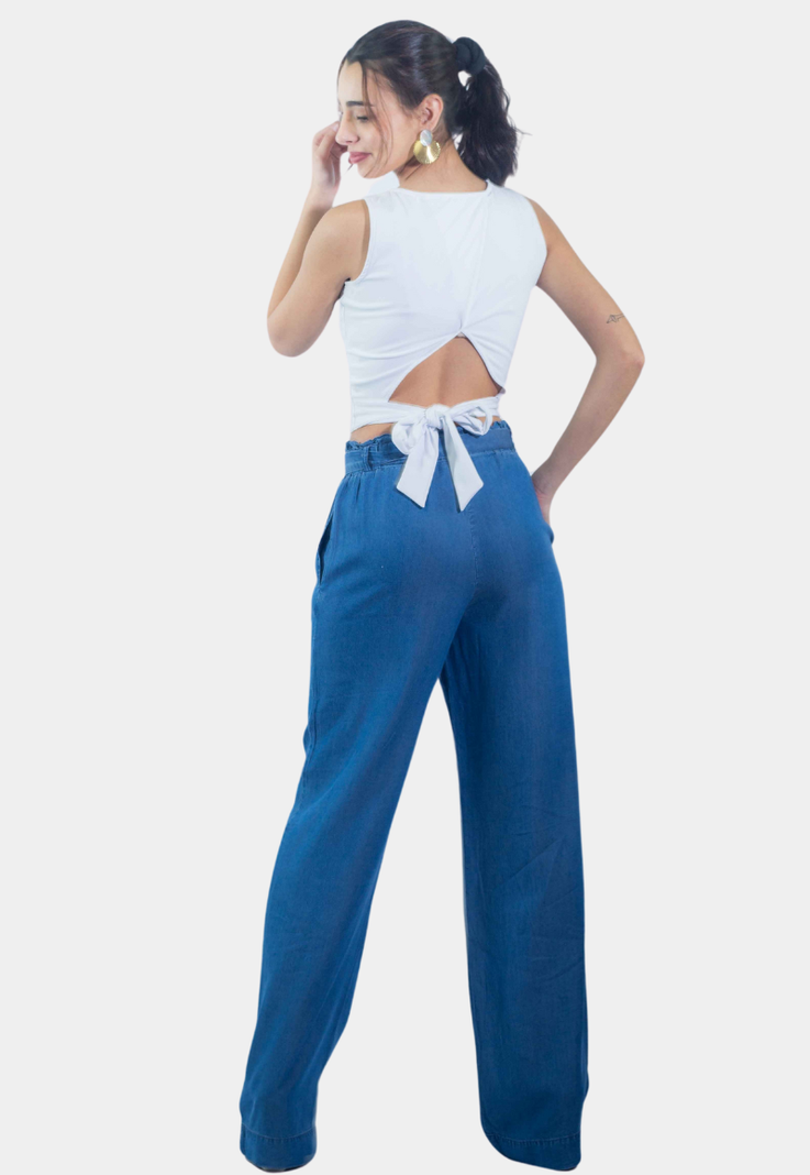 Pantalon Palazzo Tencel Tentation-2