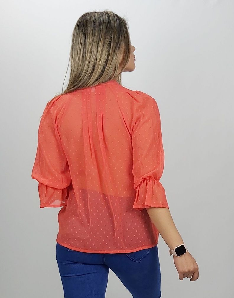 Bluson chiffon jacquard brodery-2