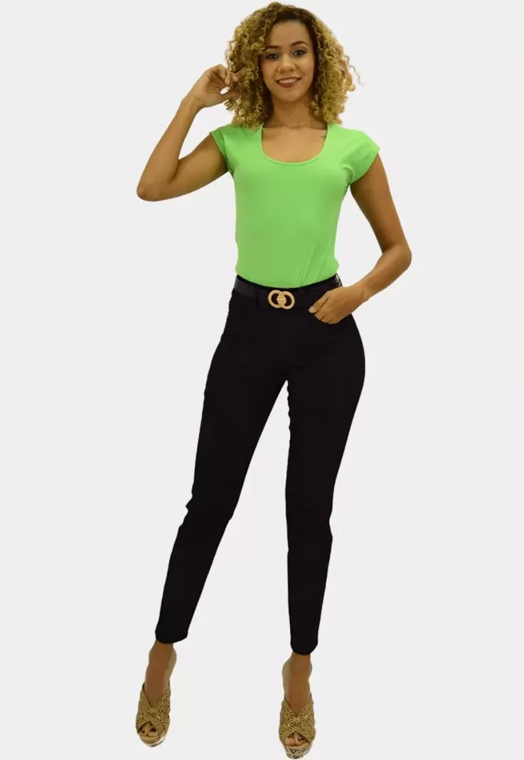 Pantalon Skinny Tiro Alto Push Up Black Tentation -0