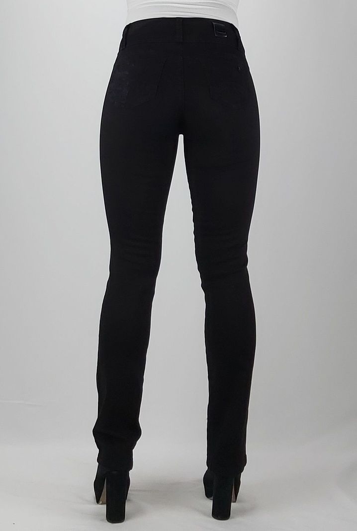 Pantalon gab. bordado t alto recto negro-1