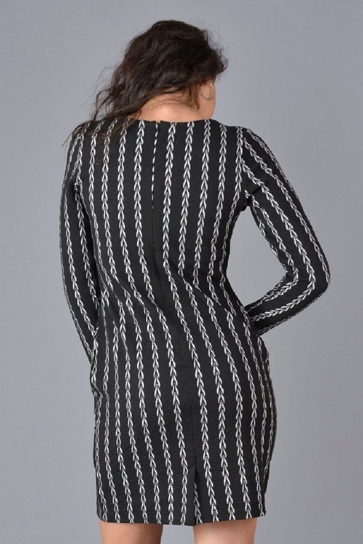 Vestido espiga negro-2