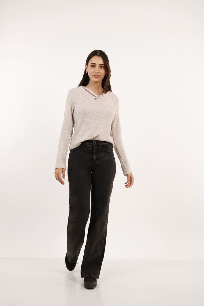 Jeans Wide Leg Nevado Black Tentation-0