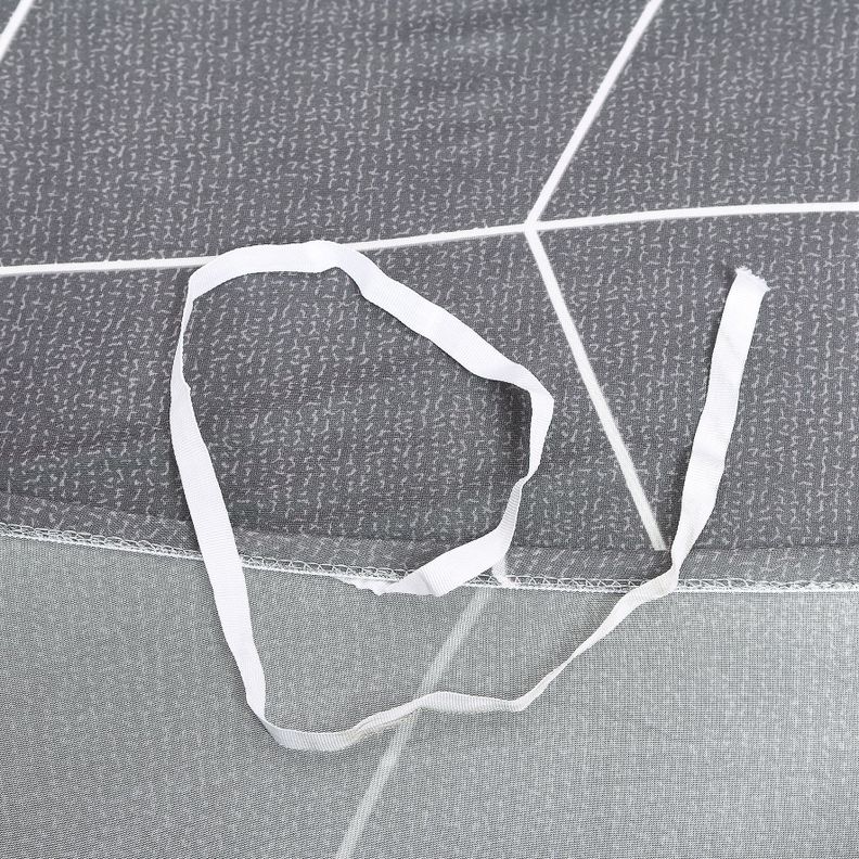 Funda Para Sofa Forma en L  Gris Lineas-4