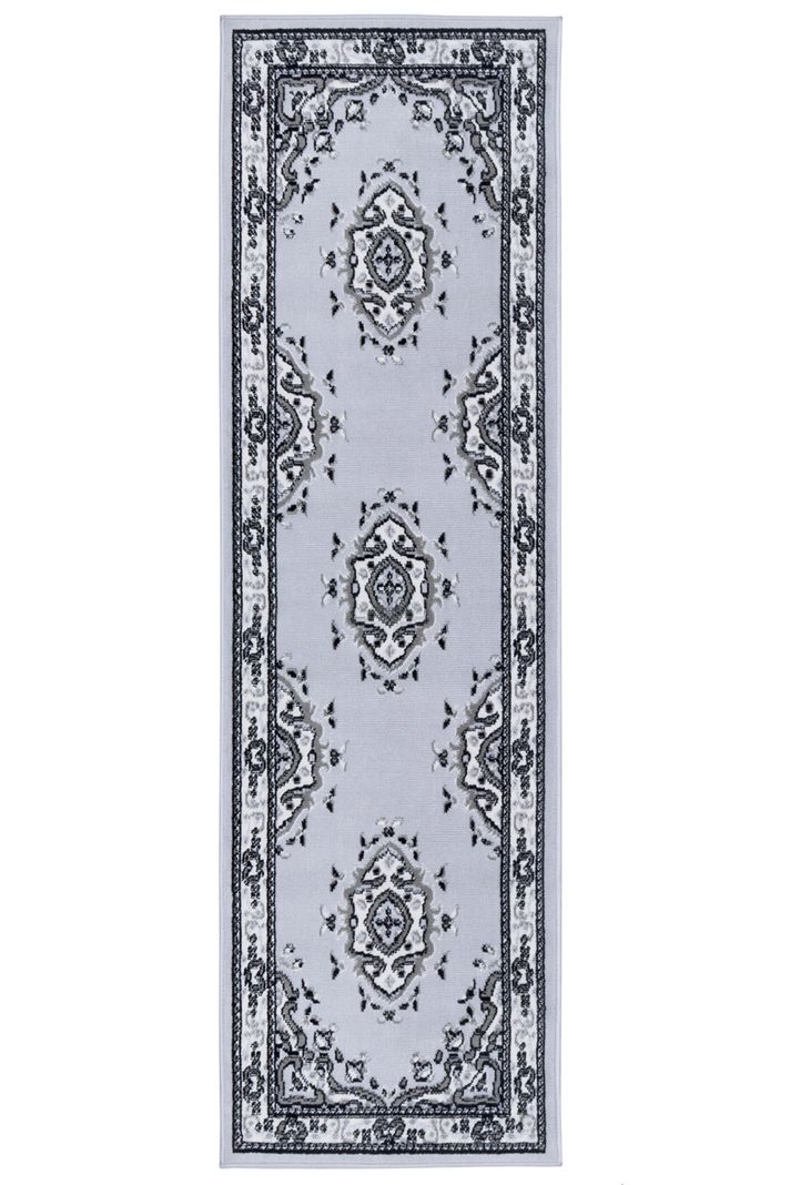Alfombra Pasillo Kashan King 504 Gris 61 x 213 cm-0