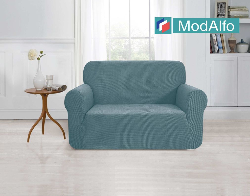 Funda para sofá 1 cuerpo turquesa 78 x 85 cm-1