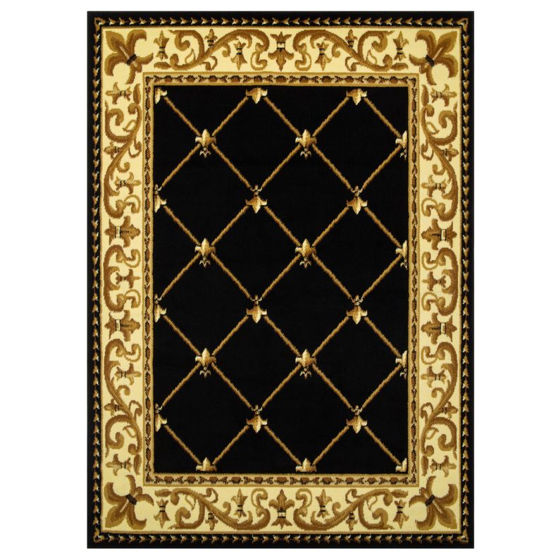 Bajada de Cama Kashan King 503 Negra 60 x 90 cm-0